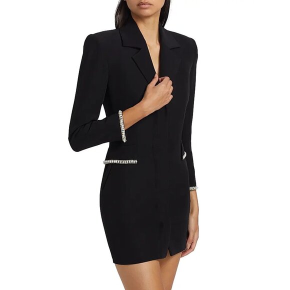 NEW Generation Love, M, Stellina Faux-Pearl-Embellished Crepe Blazer Minidress - Picture 4 of 7